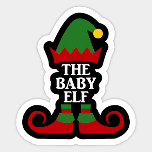 The Baby Elf Matching family Christmas Sticker